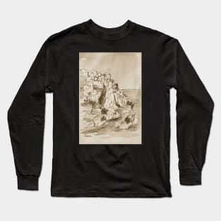 Village on the rocks....a study Long Sleeve T-Shirt